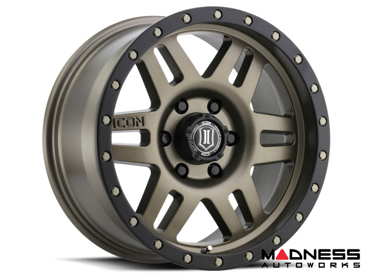 Ford Bronco Custom Wheels (1) - Six Speed - Bronze - 17 X 8.5 / 6 x 5.5 / 0 / 4.75" - Icon 